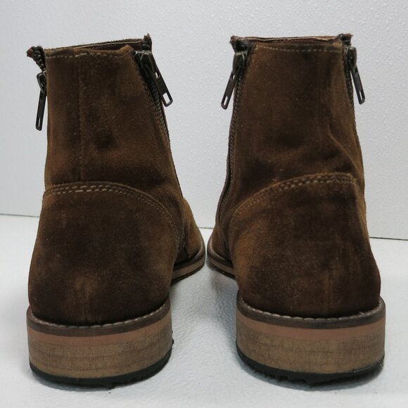 Steve Maden Lancer Suede Leather Dual Zippered Boots Men's Footwear Sz 10.5 D - Picture 3 of 7